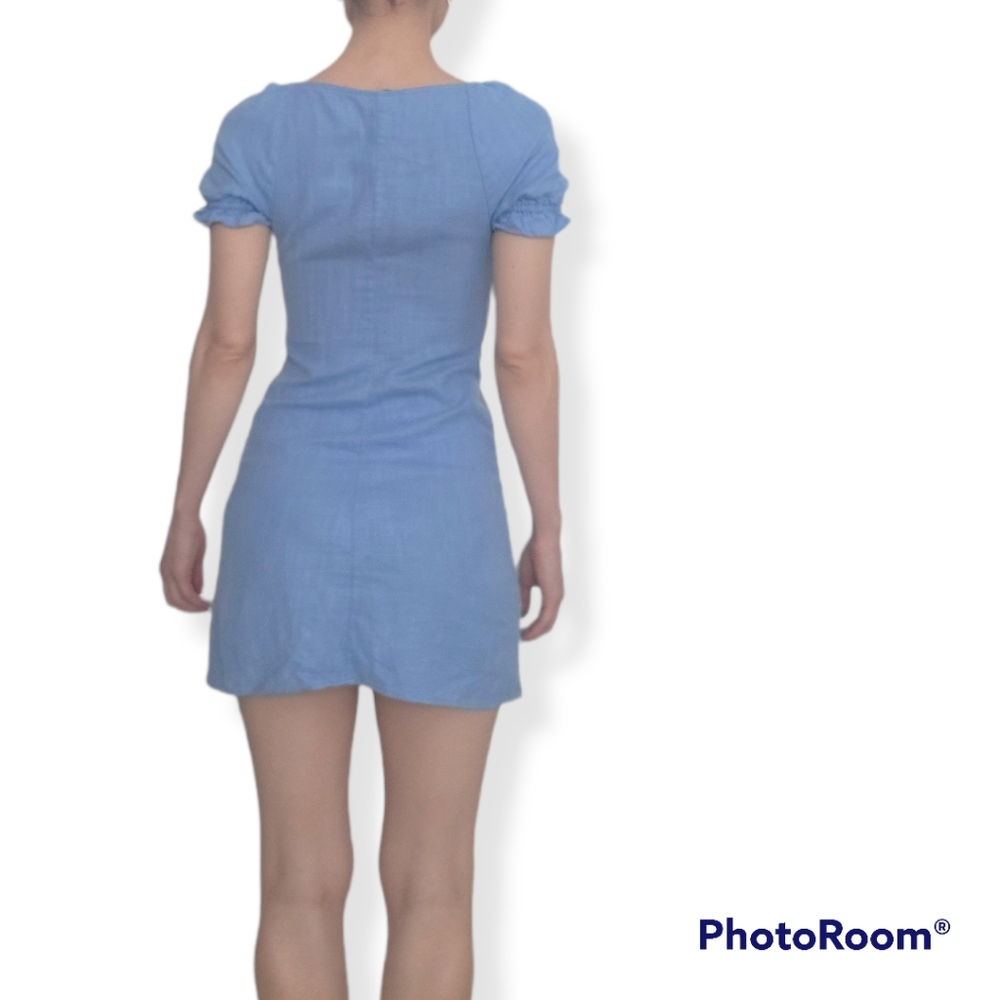 STAUD Blue Mini Dress - Picture 3 of 11